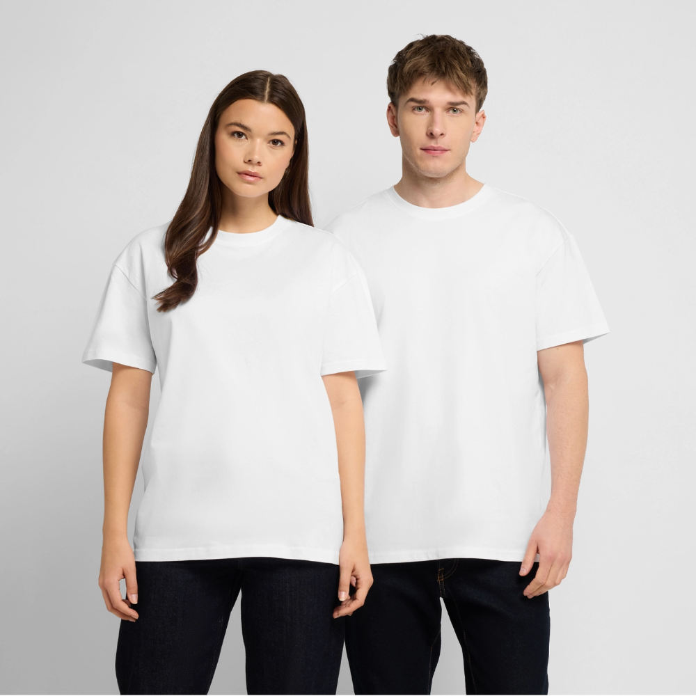 Oversized Unisex Music T-Shirt - Weiß