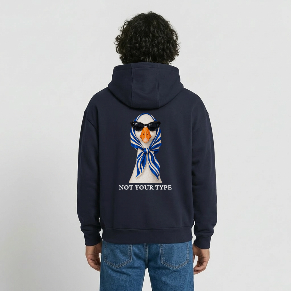 Oversized Unisex Enten Hoodie - Navy