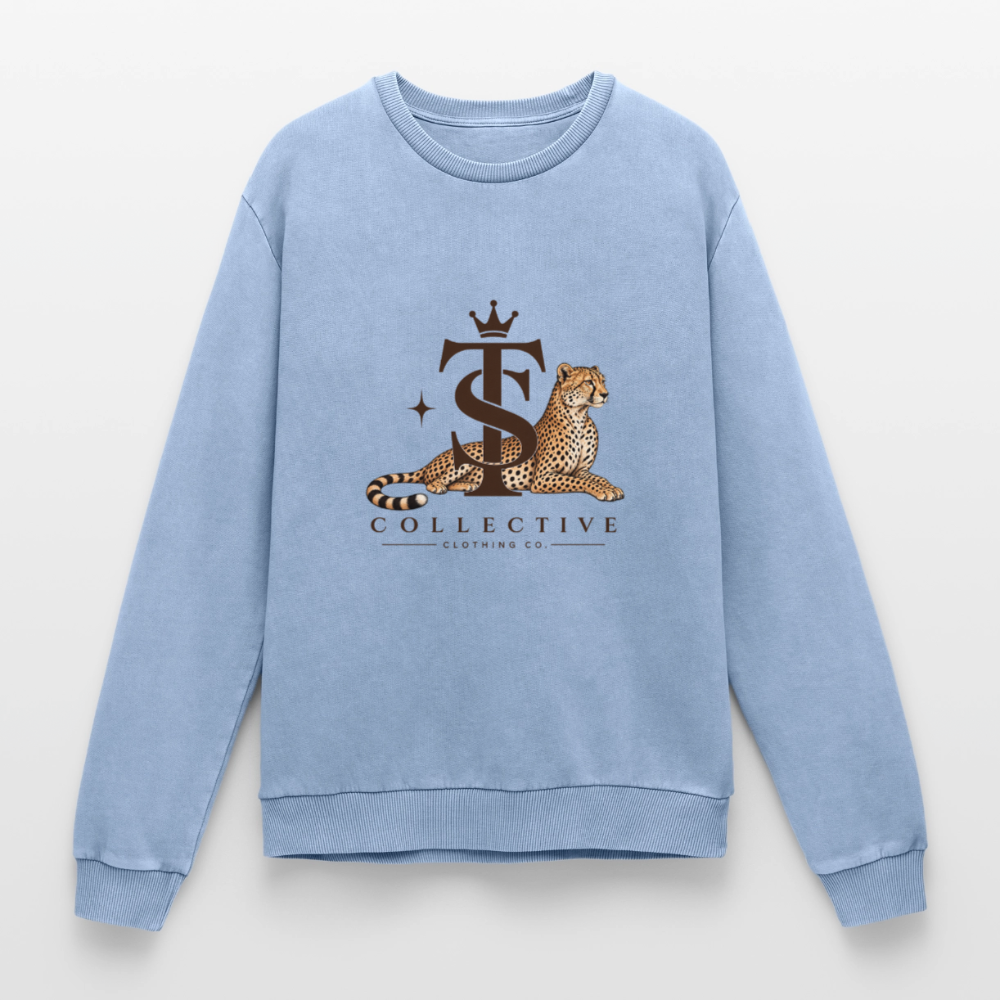 Premium kollektion Tripp Shop Sweatshirt - Blau Acid Wash