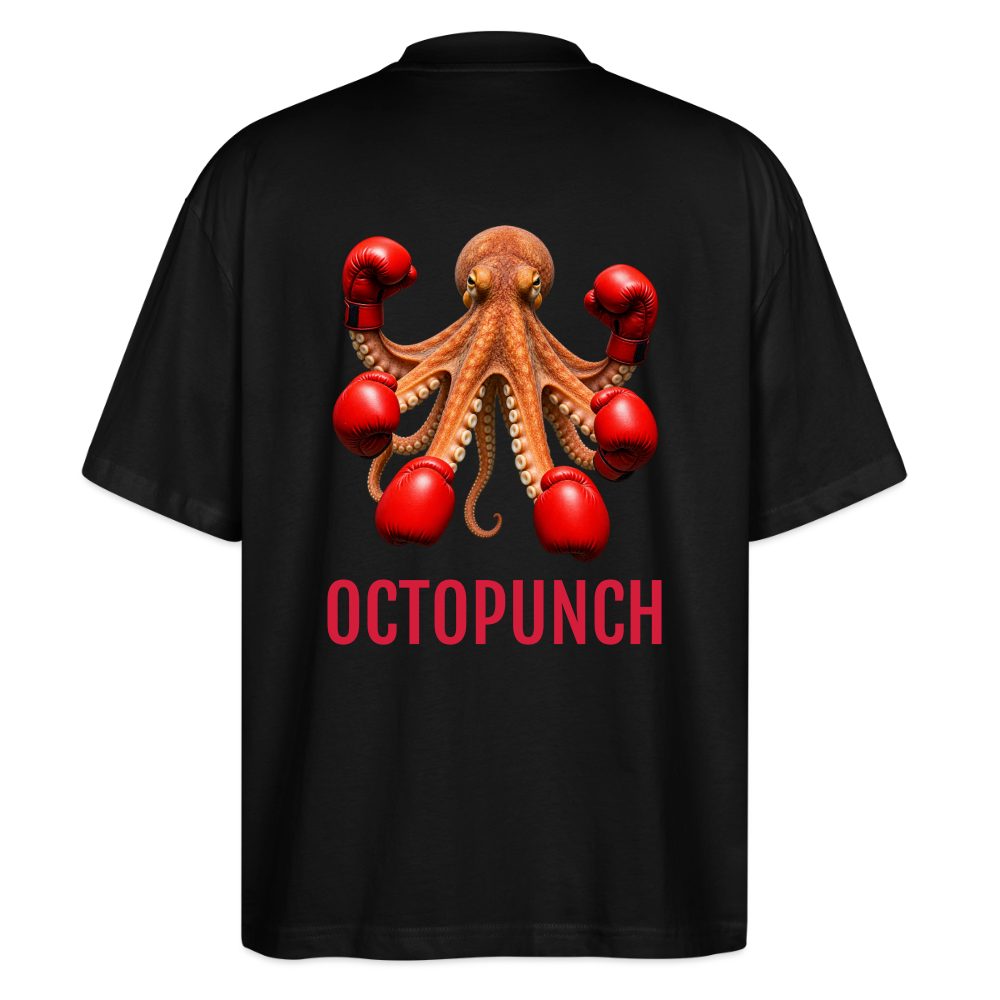 Oversized Unisex Bio T-Shirt OCTOPUNCH - Schwarz