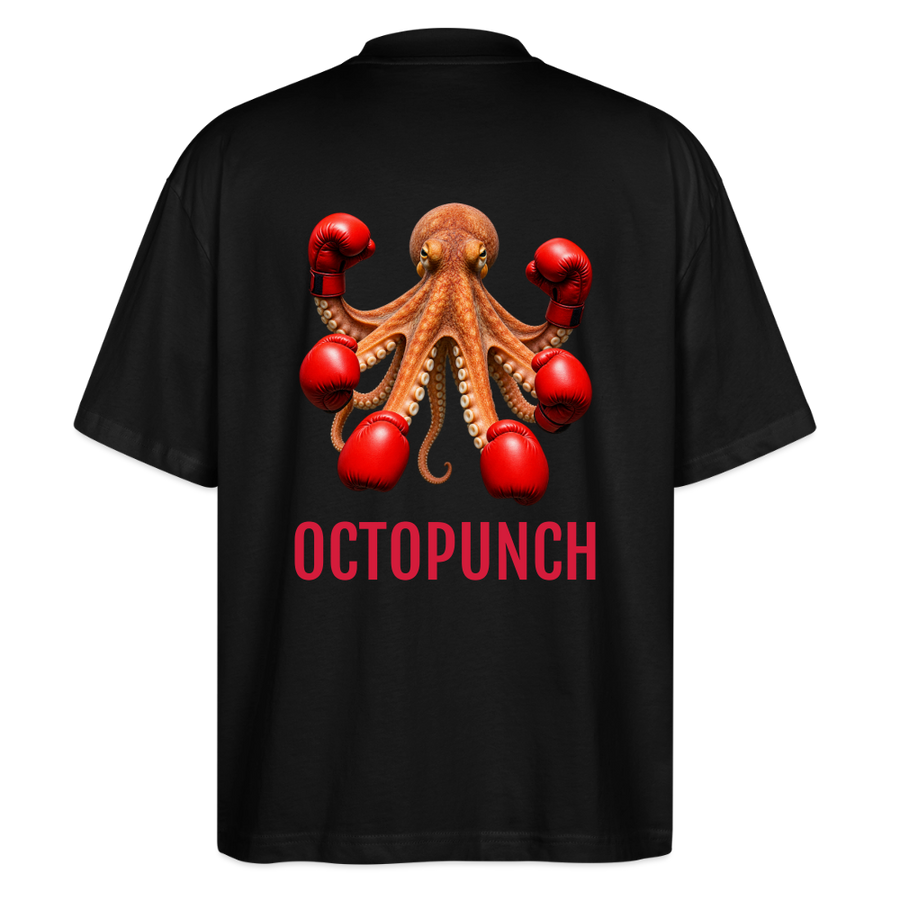 Oversized Unisex Bio T-Shirt OCTOPUNCH - Schwarz