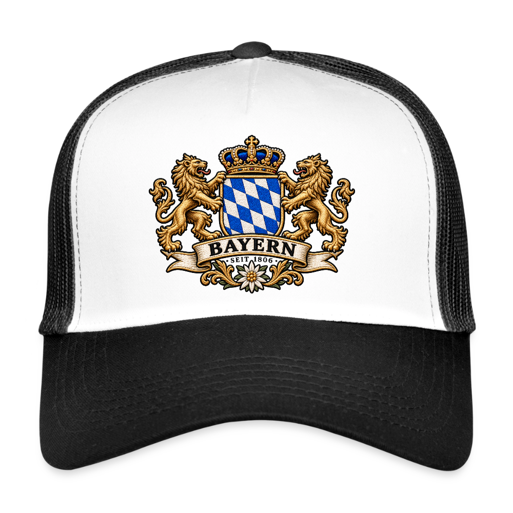 Trucker Cap Bayern - Weiß/Schwarz