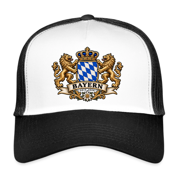 Trucker Cap Bayern - Weiß/Schwarz