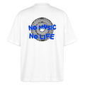 Oversized Unisex Music T-Shirt - Weiß