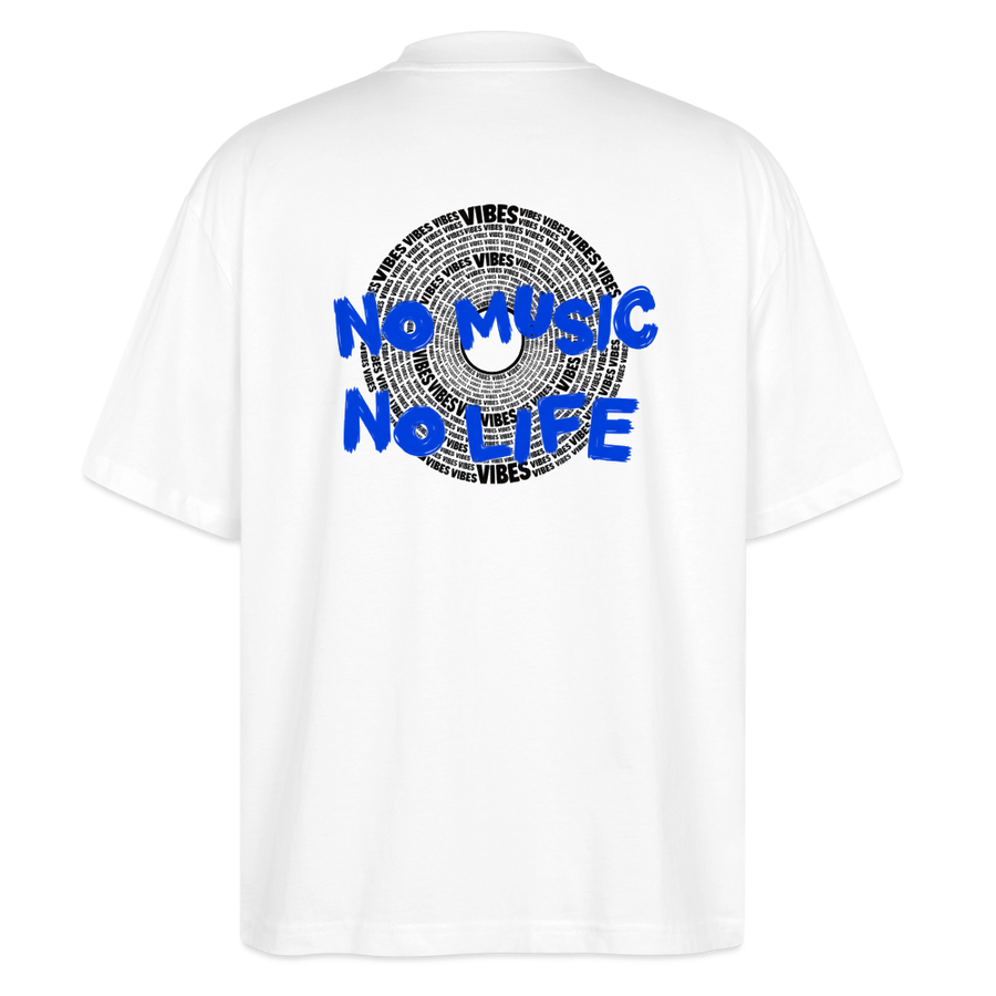 Oversized Unisex Music T-Shirt - Weiß