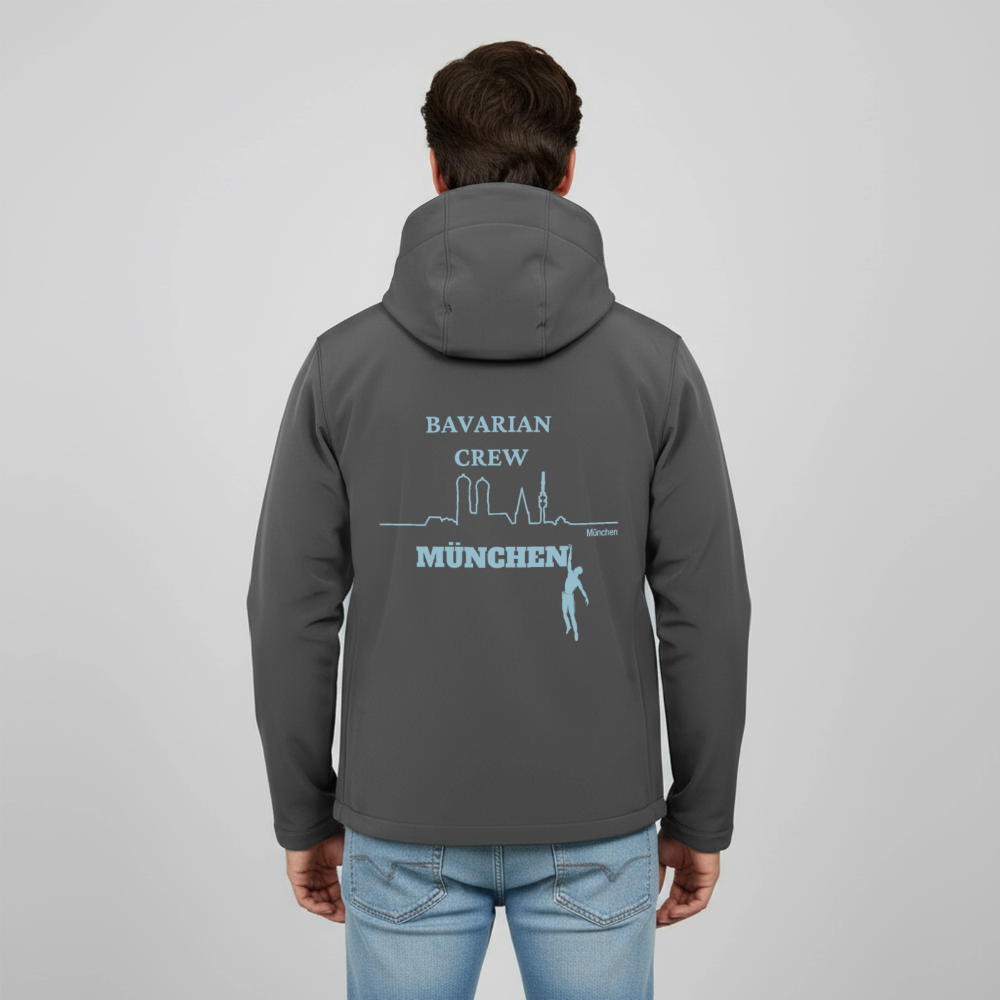 Männer Münchner Softshell-Jacke - Anthrazit