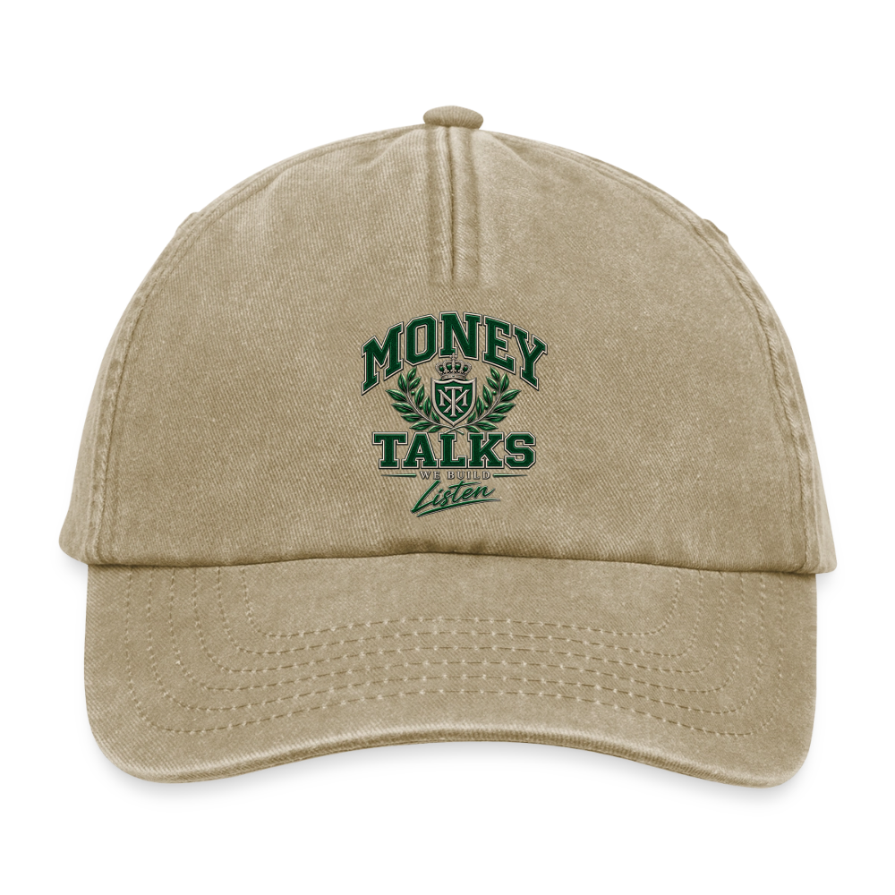 Vintage Cap MONEY TALKS - Vintage Beige