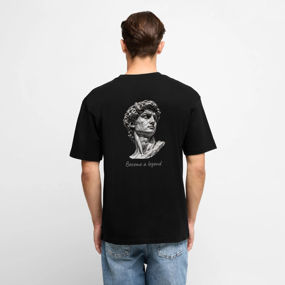Unisex Oversized Bio T-Shirt Become a legend - Schwarz