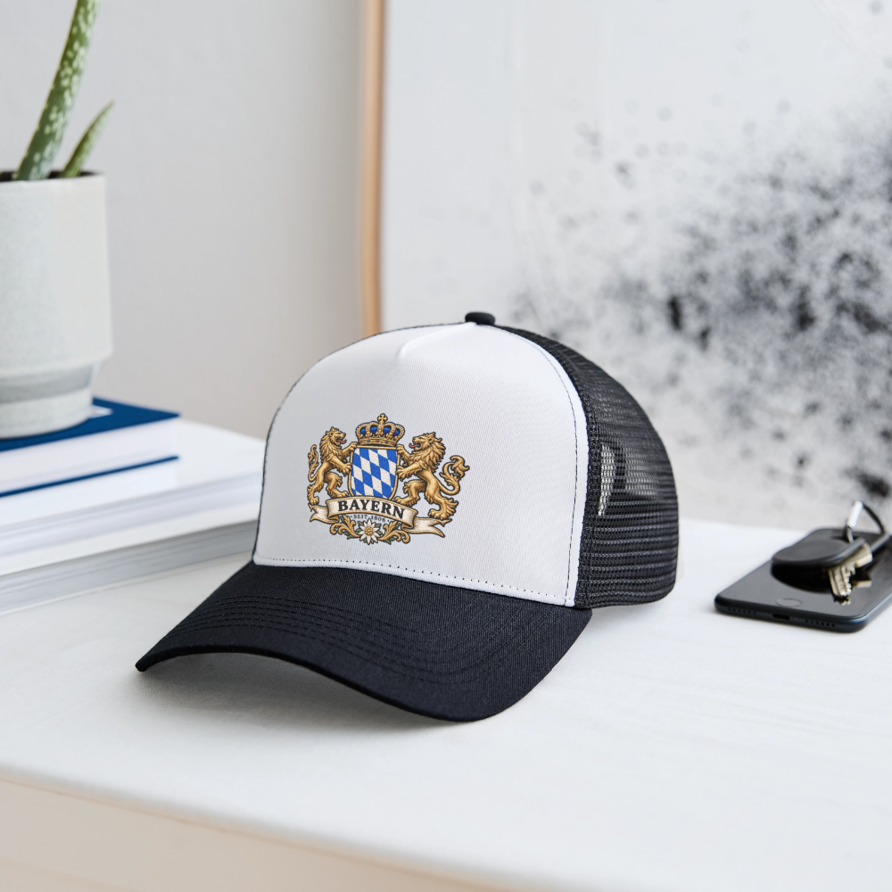 Trucker Cap Bayern - Weiß/Schwarz
