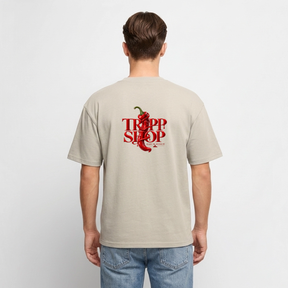Unisex Oversized Bio T-Shirt Tripp Shop - Beige