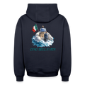 Oversized Unisex Ciao Bella Vita Hoodie - Navy