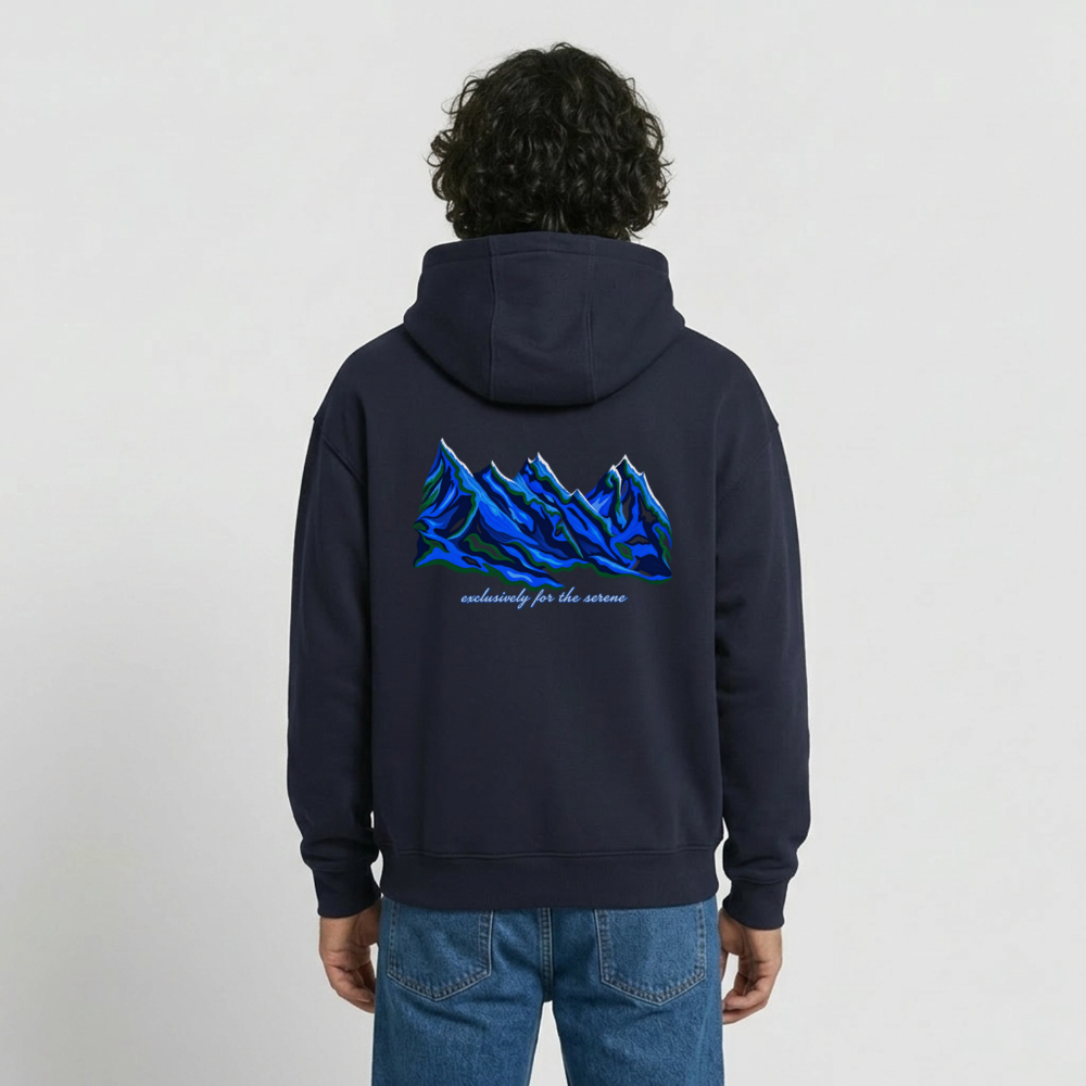 Oversized Heavyweight Unisex Hoodie - Navy