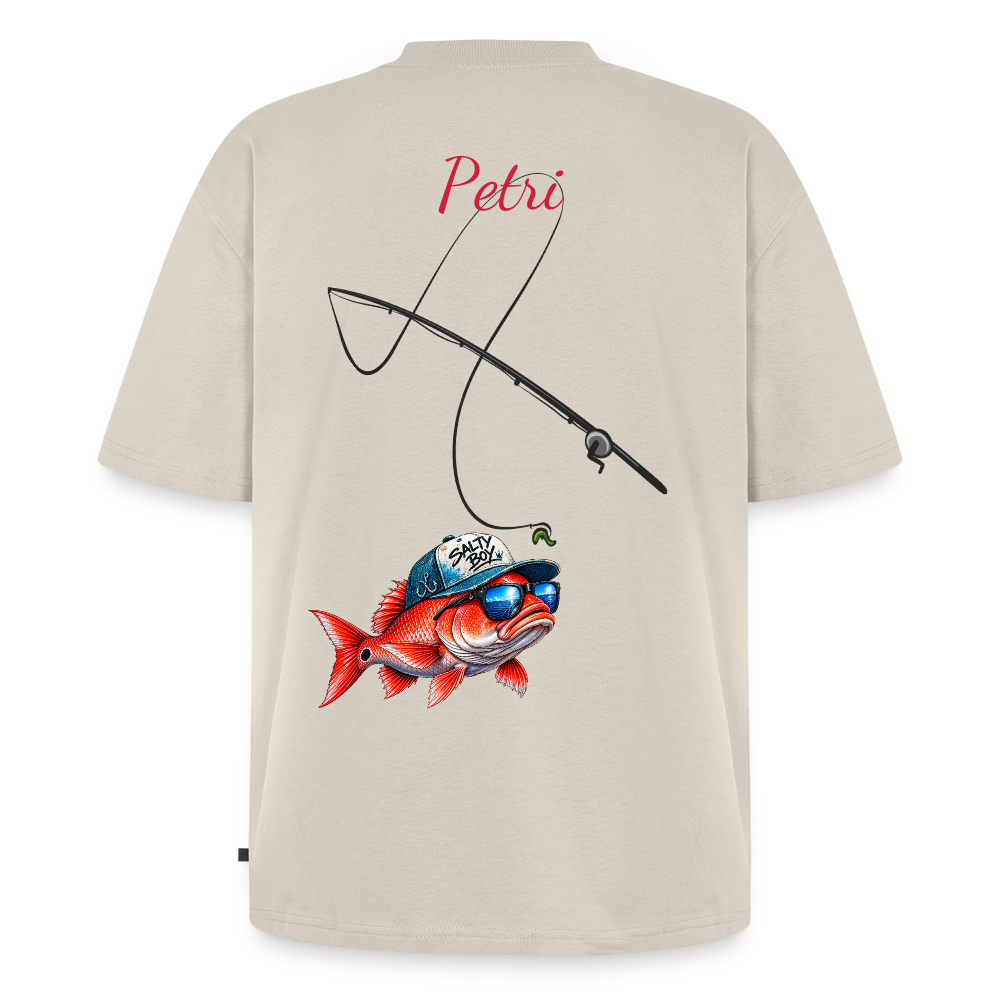 Unisex Oversized Bio Angler T-Shirt - Beige