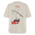 Unisex Oversized Bio Angler T-Shirt - Beige