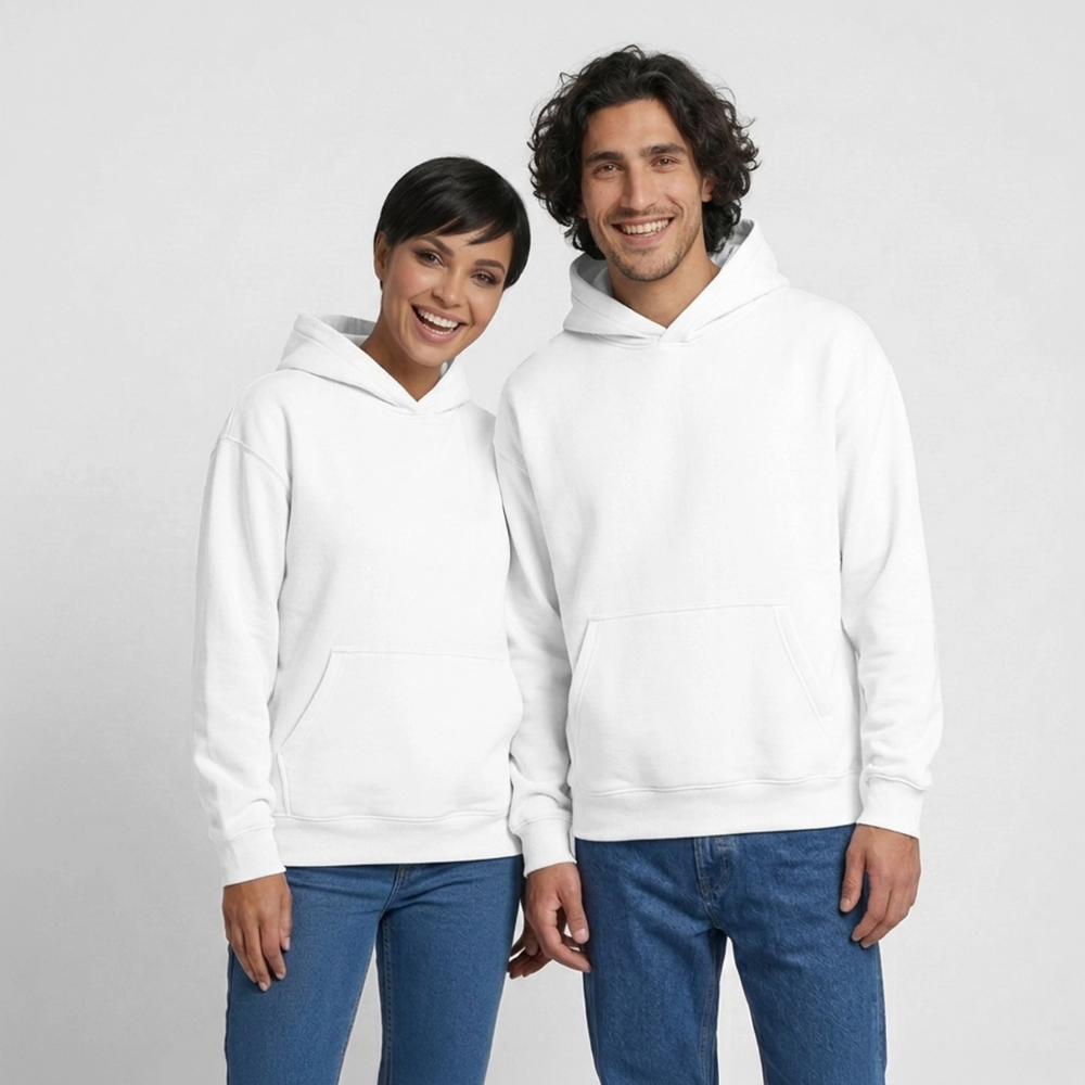 Oversized Warrior Unisex Hoodie - Weiß