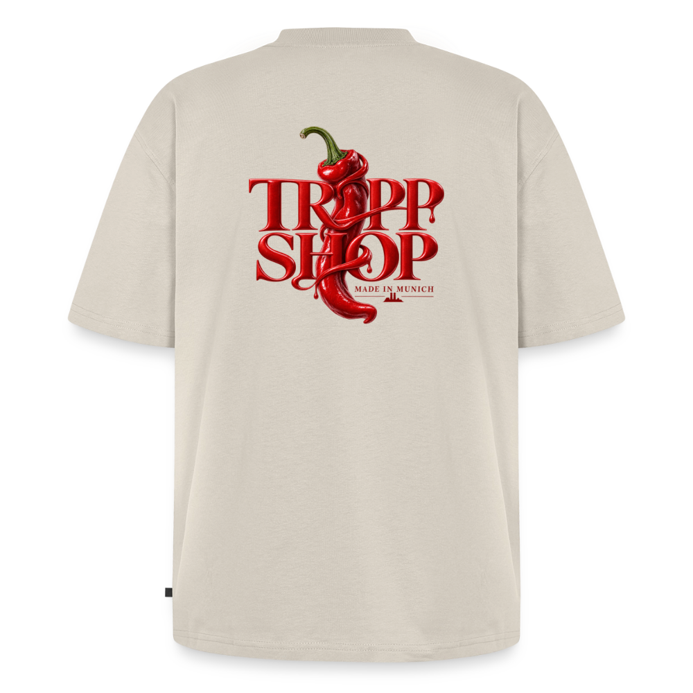 Unisex Oversized Bio T-Shirt Tripp Shop - Beige