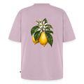 Unisex Oversized Bio Zitronen T-Shirt - Altrosa