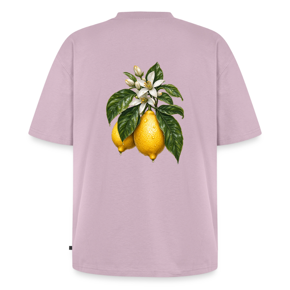Unisex Oversized Bio Zitronen T-Shirt - Altrosa