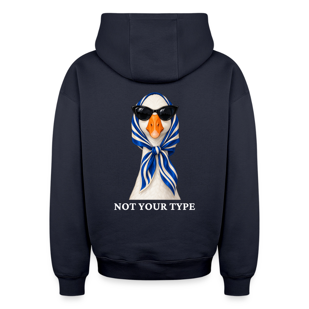 Oversized Unisex Enten Hoodie - Navy