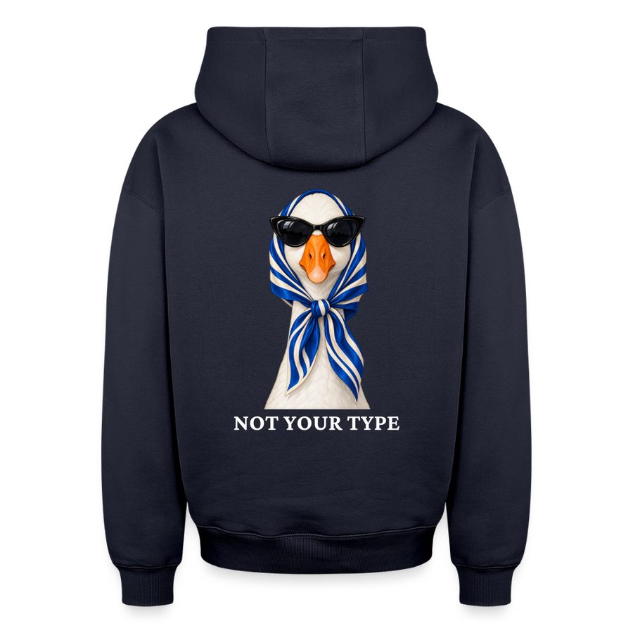 Oversized Unisex Enten Hoodie - Navy