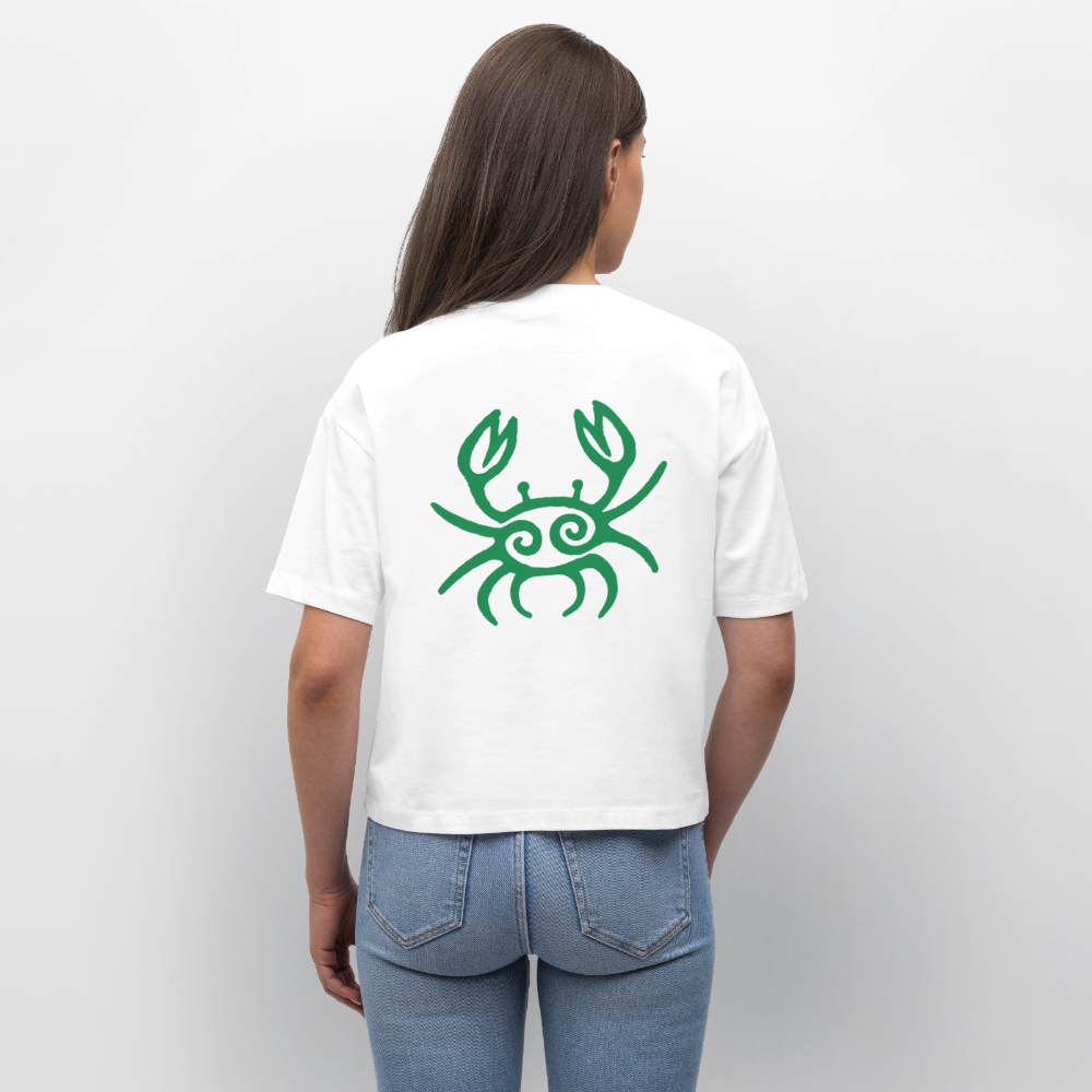 Frauen Boxy T-Shirt crab - Weiß