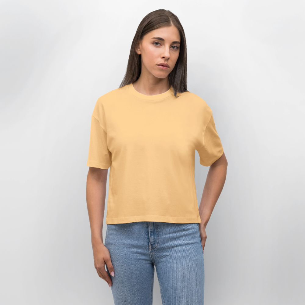 Frauen Boxy T-Shirt Lilie - Mispel