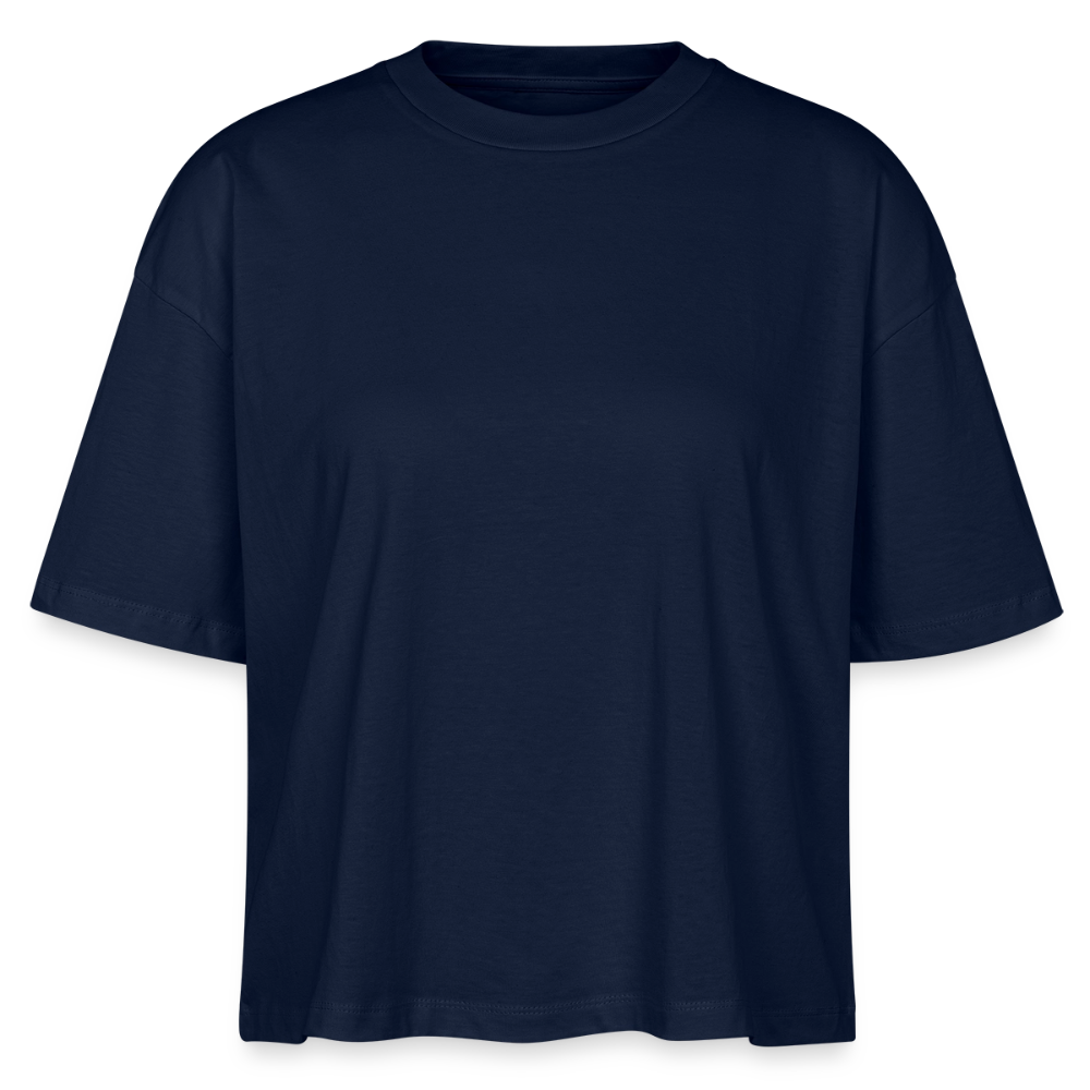 Frauen Boxy T-Shirt crab - Navy
