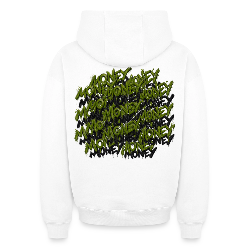 Oversized Unisex Money Hoodie - Weiß