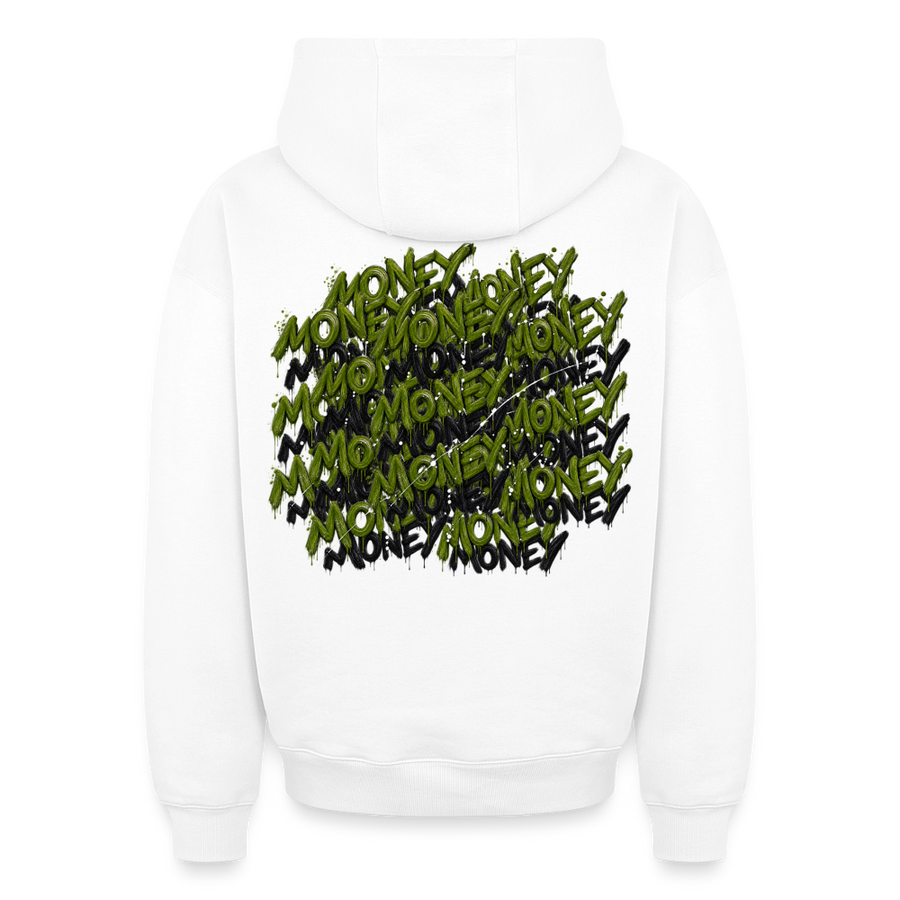 Oversized Unisex Money Hoodie - Weiß