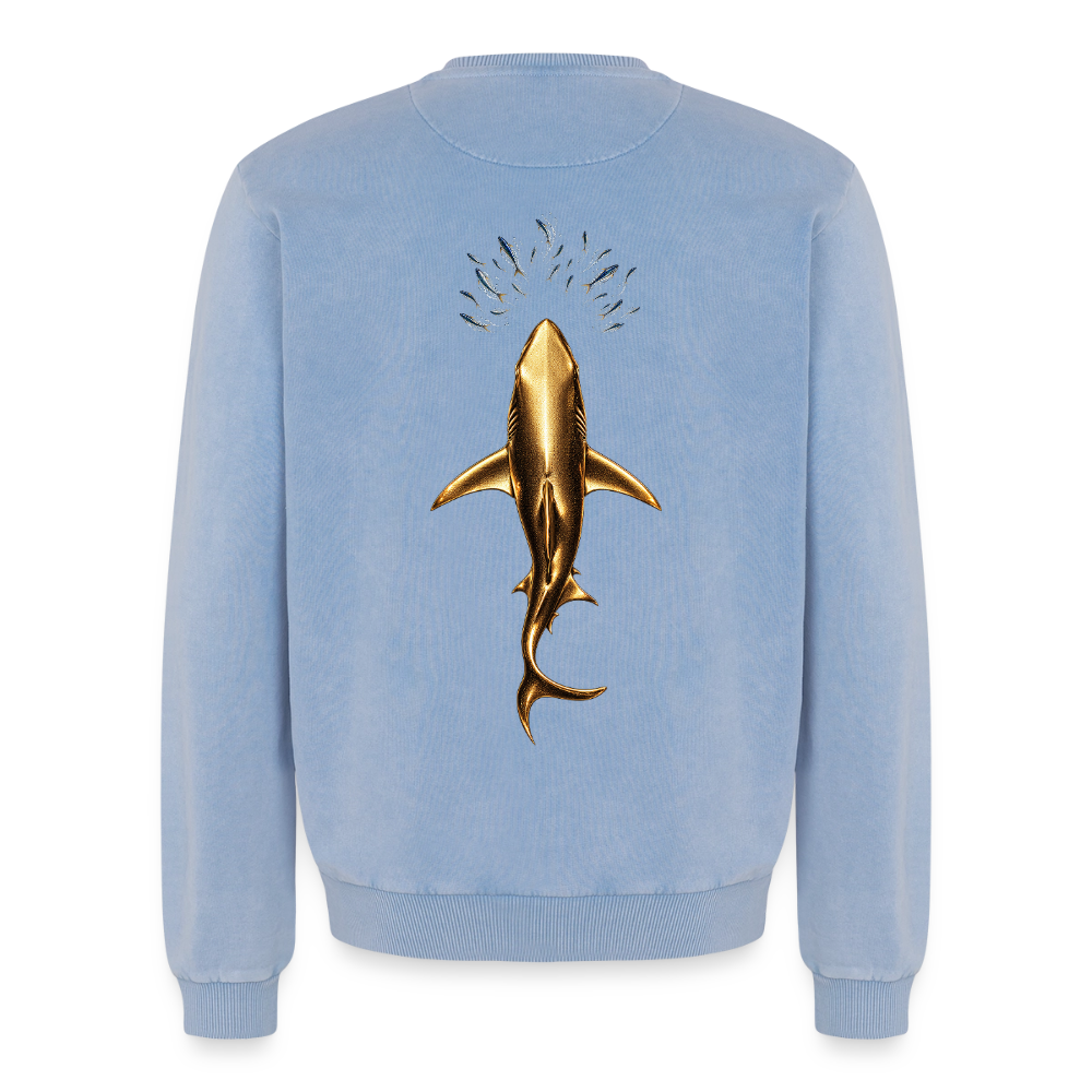 Premium kollektion Tripp Shop Sweatshirt - Blau Acid Wash