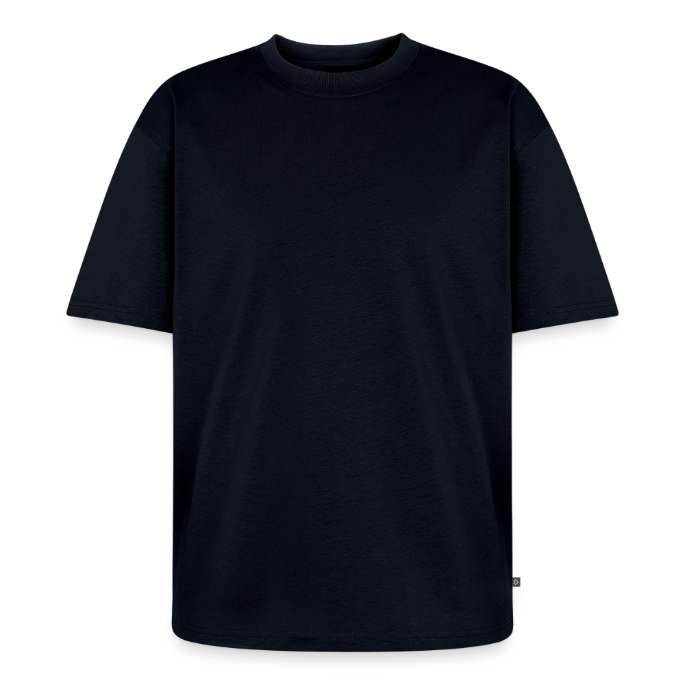Unisex Oversized Bio künstlerisches T-Shirt - Navy