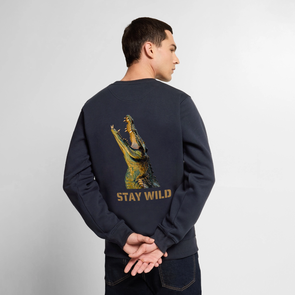 Unisex Pullover STAY WILD - Navy