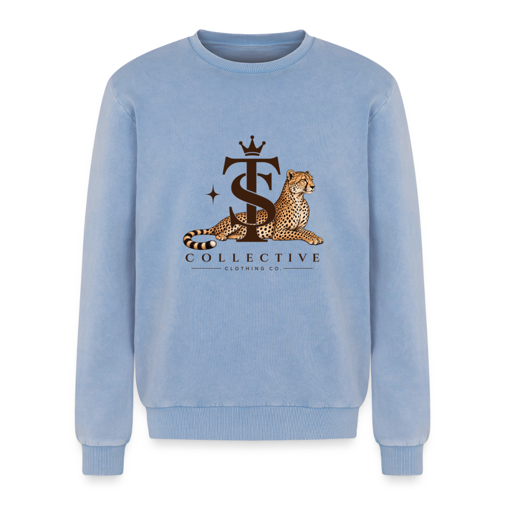 Premium kollektion Tripp Shop Sweatshirt - Blau Acid Wash