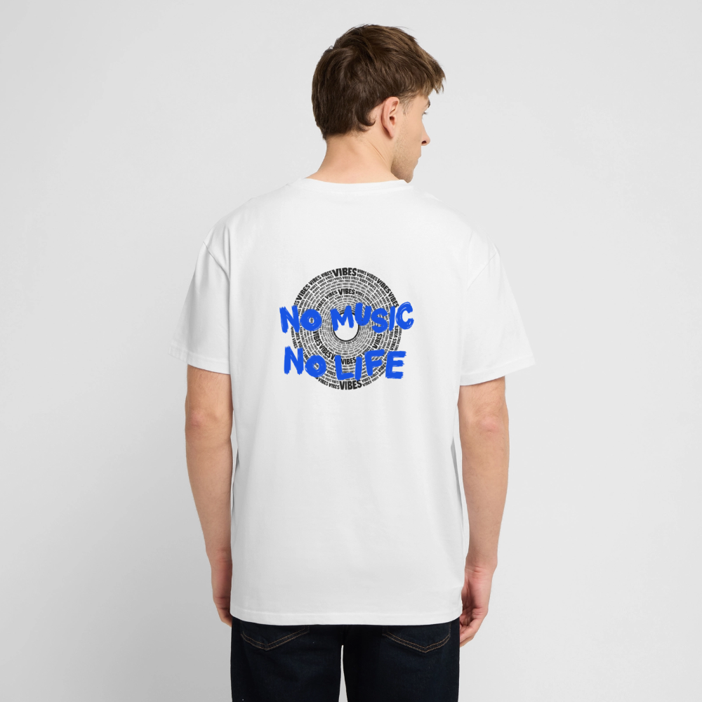 Oversized Unisex Music T-Shirt - Weiß