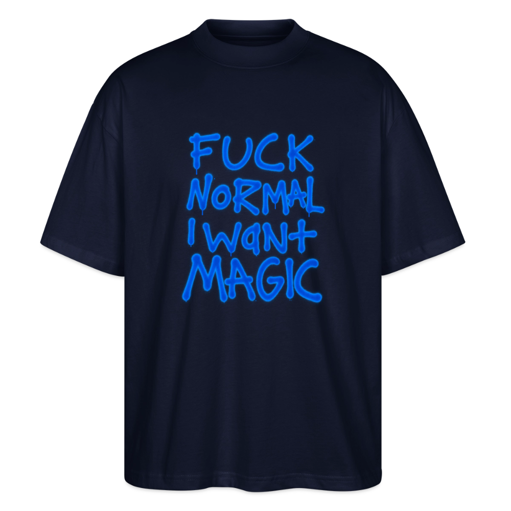 Oversized Unisex I Want Magic T-Shirt - Navy