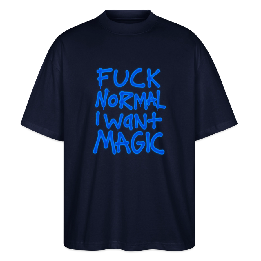 Oversized Unisex I Want Magic T-Shirt - Navy