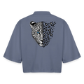 Recyceltes Frauen Sleeved T-Shirt - Blaugrau