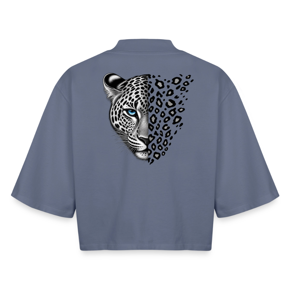 Recyceltes Frauen Sleeved T-Shirt - Blaugrau