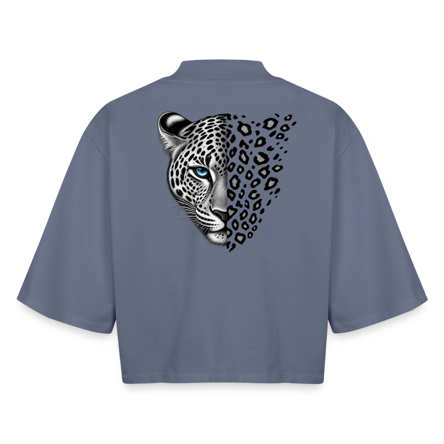 Recyceltes Frauen Sleeved T-Shirt - Blaugrau