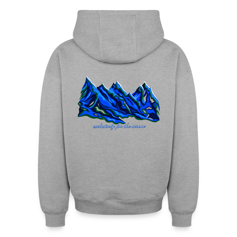 Oversized Heavyweight Unisex Hoodie - Grau meliert