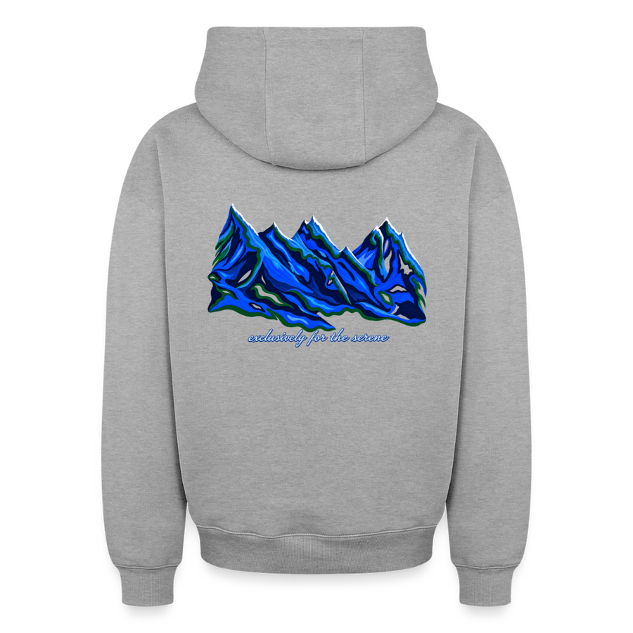 Oversized Heavyweight Unisex Hoodie - Grau meliert