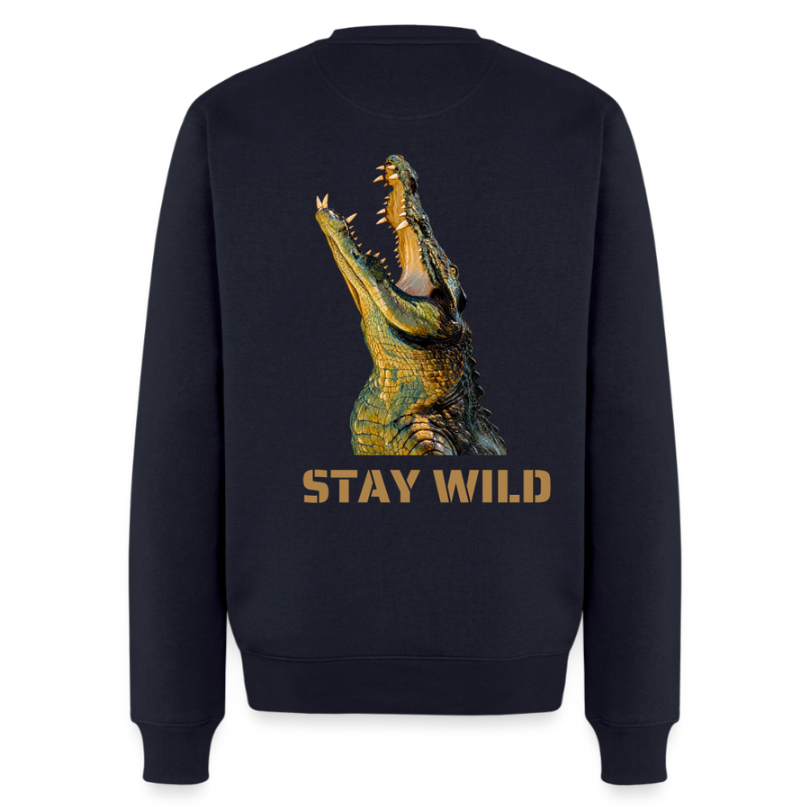 Unisex Pullover STAY WILD - Navy