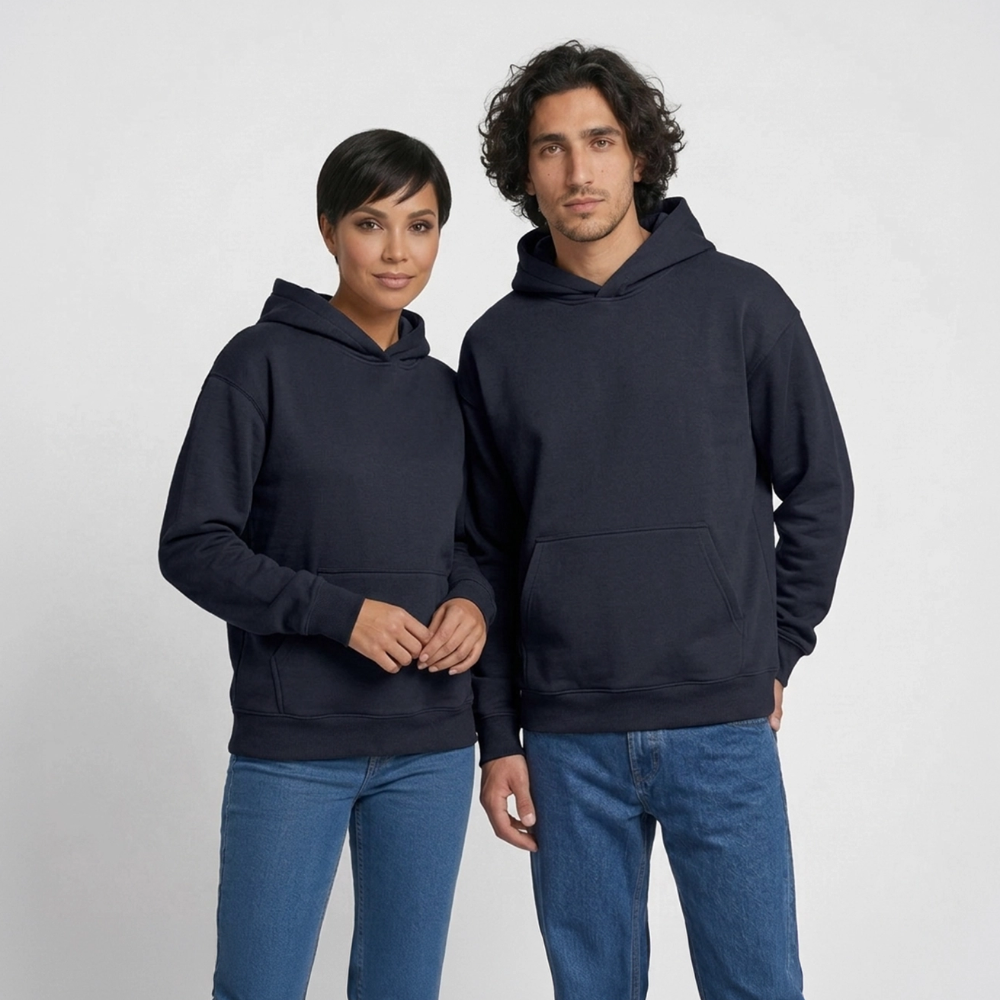 Oversized Unisex Ciao Bella Vita Hoodie - Navy