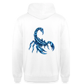 Unisex Hoodie Skorpion - Weiß