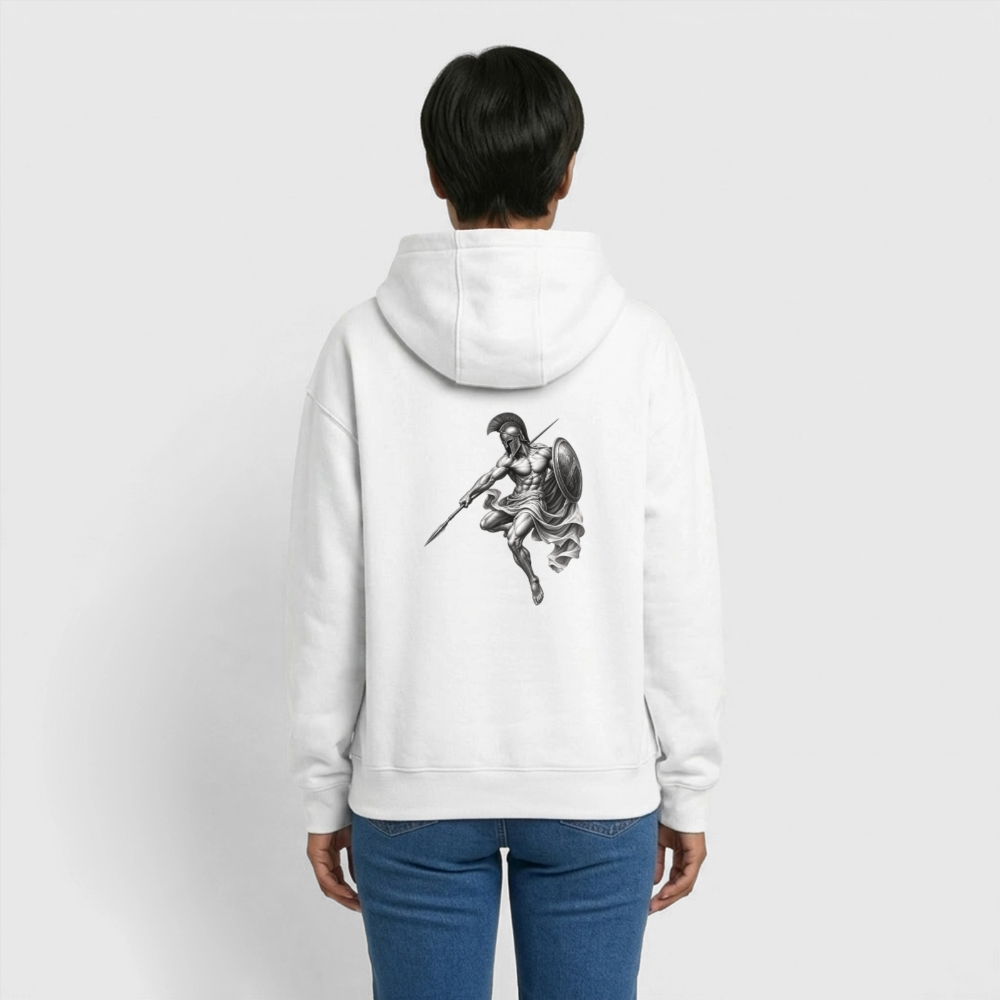 Oversized Warrior Unisex Hoodie - Weiß