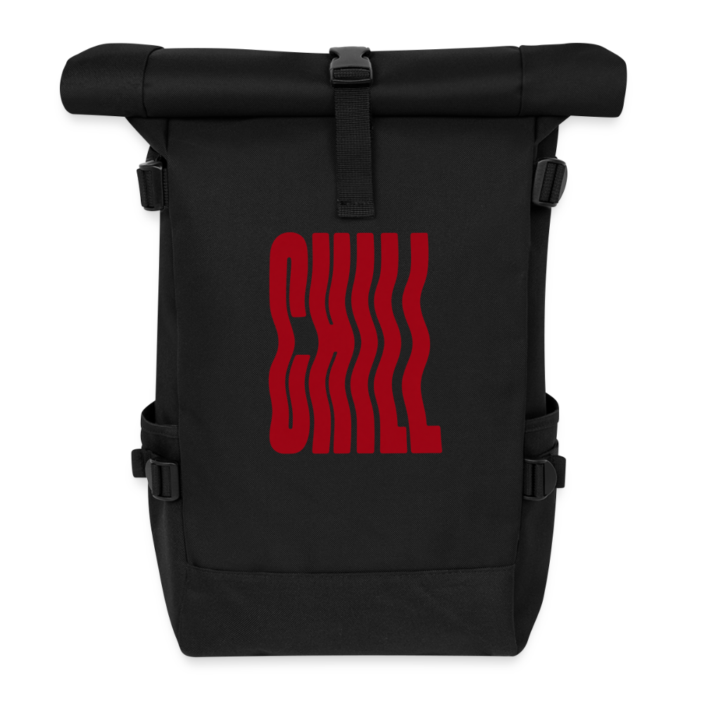 Rolltop Chill Rucksack - Schwarz