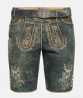Lederhose Grün/Blau