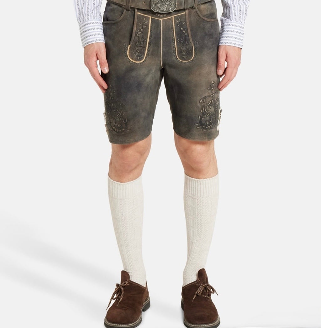 Lederhose Grau