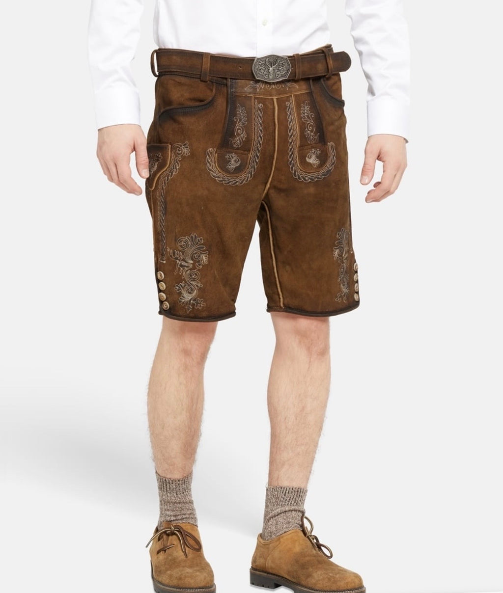 Lederhose Traditionell Braun