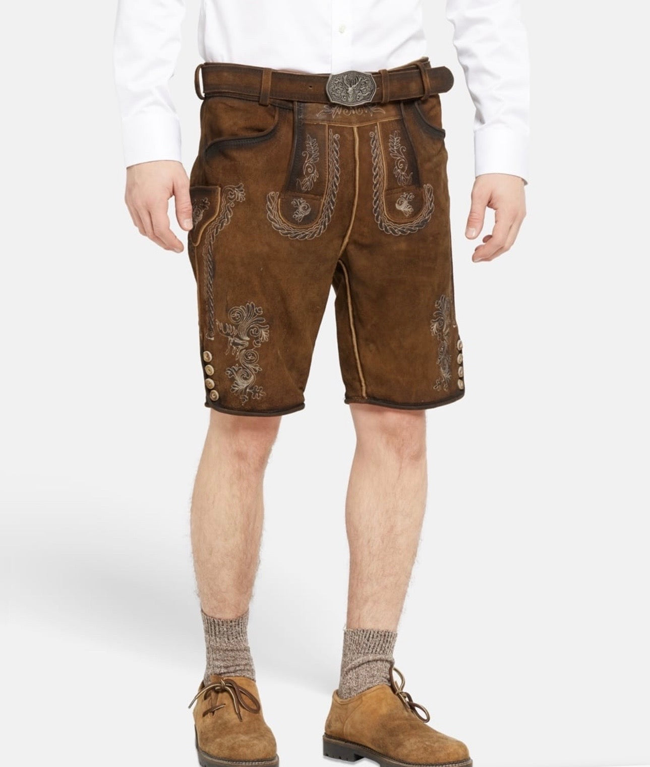 Traditional Brown Lederhosen